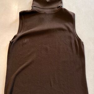 Scott Taylor Brown Turtleneck Tank Top